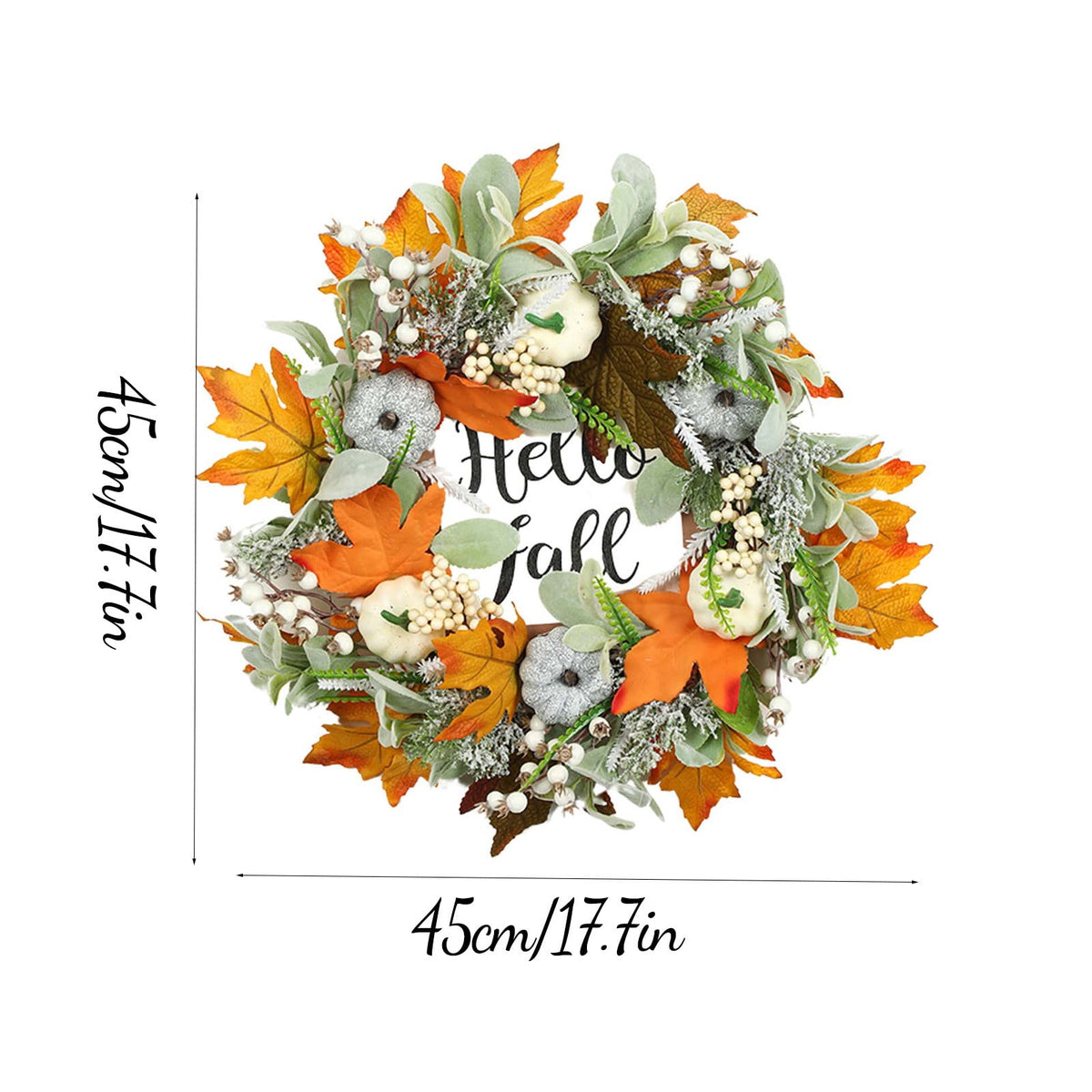sruoe Halloween Decorations, Indoor Outdoor Halloween Decor, Artificial Wreaths, Halloween Decorations for Outside, Halloween Simulation Decorative Wreath
