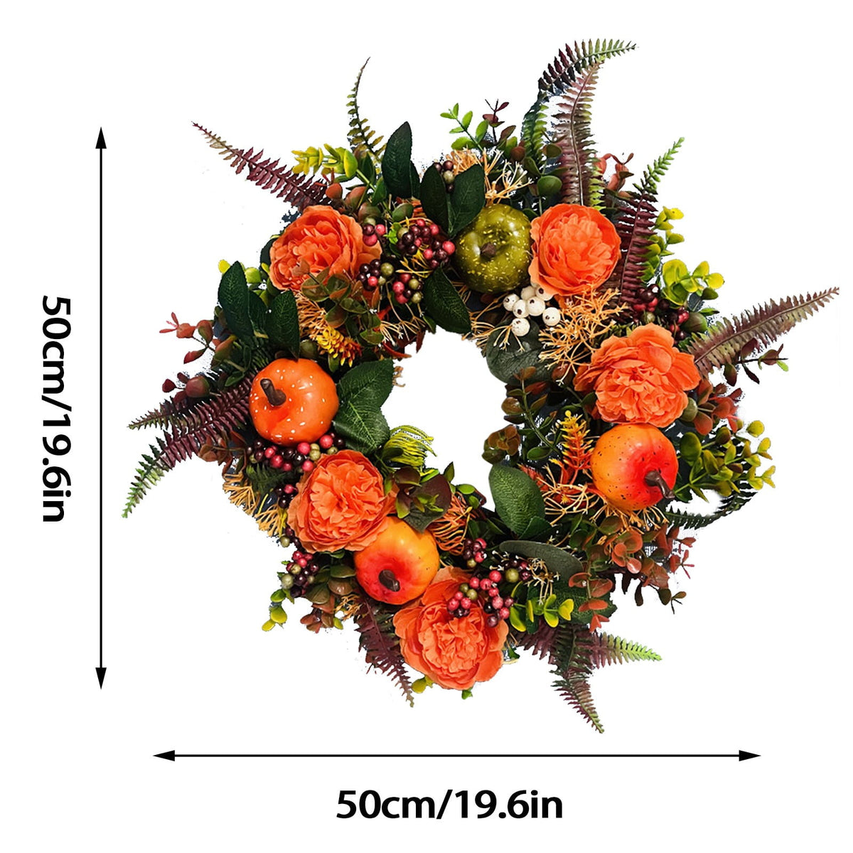 Halloween Artificial Maple Leaf Pumpkin Vine with LED Lights 67-71 Inch Lighted Fall Foliage Garland for Home Halloween Holiday Party Decor