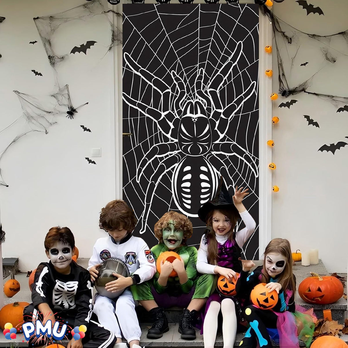 PMU Halloween Bathroom Door Cover, Halloween Decor, Door Decor