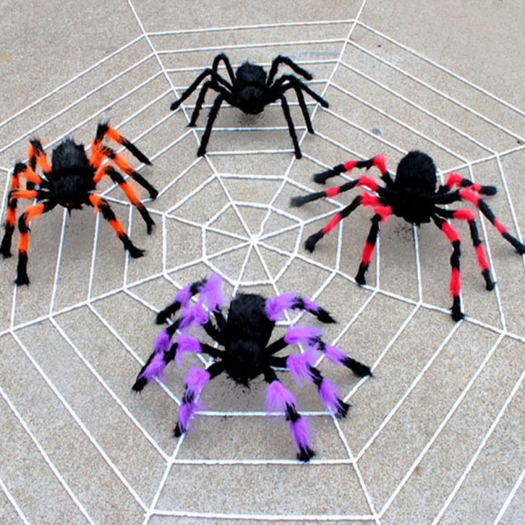 Halloween Spider Decorations Realistic Hairy Spiders Spider Props for Indoor, Outdoor and Yard Creepy Decor 75CM (30 Inch)