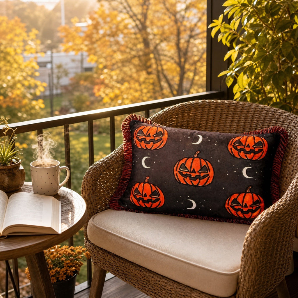 Cute Reading Ghost Plush Throw Pillow, Halloween Book & Pumpkin Bucket Ghost Stuffed Cushion, Spooky Season Decorative Pillow, for Sofa, Bedroom, Party Decor