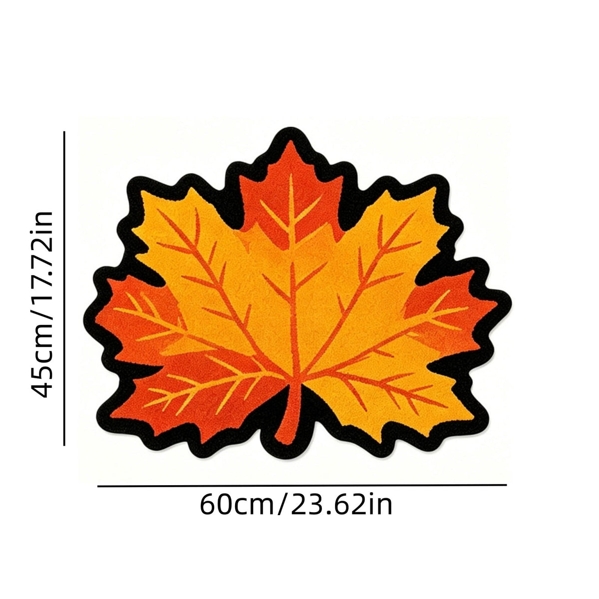 Halloween Door Mat Pumpkin Shaped Non-Absorbent Skidproof Mat 15.75x23.62in Polyester Skidproof & Weather Resistant for Front Door Porch Indoor Outdoor Halloween Door Mat by MPOISVA