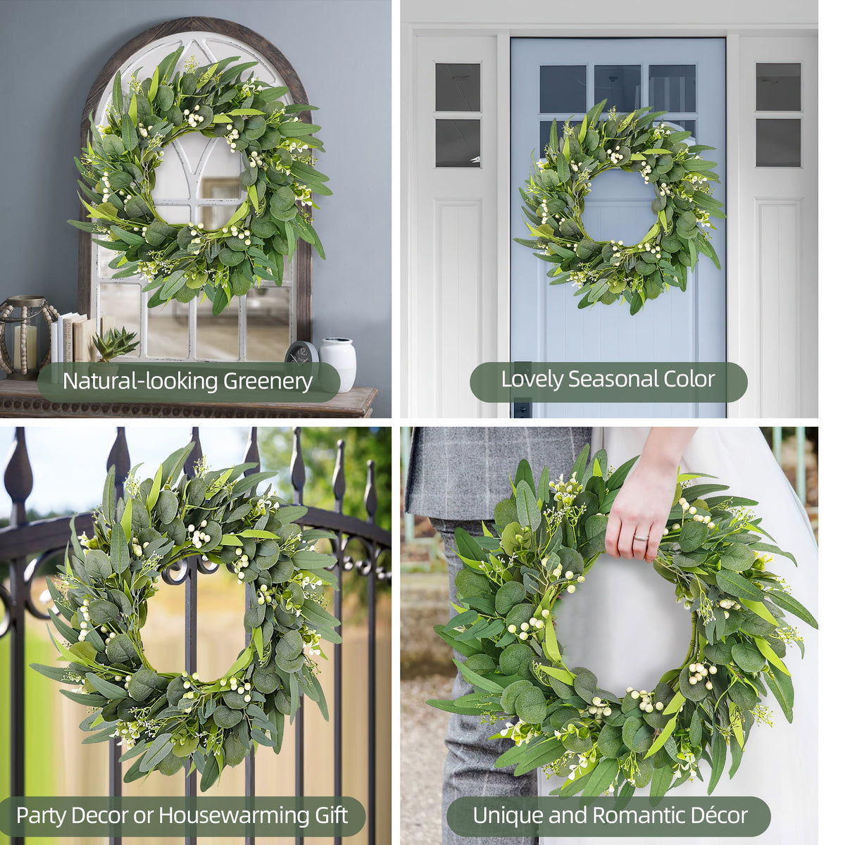 Fall Wreath Pumpkin Wreath for Front Door with Maple Leaves Harvest Wreath for Door Window Porch Thanksgiving Halloween Decor