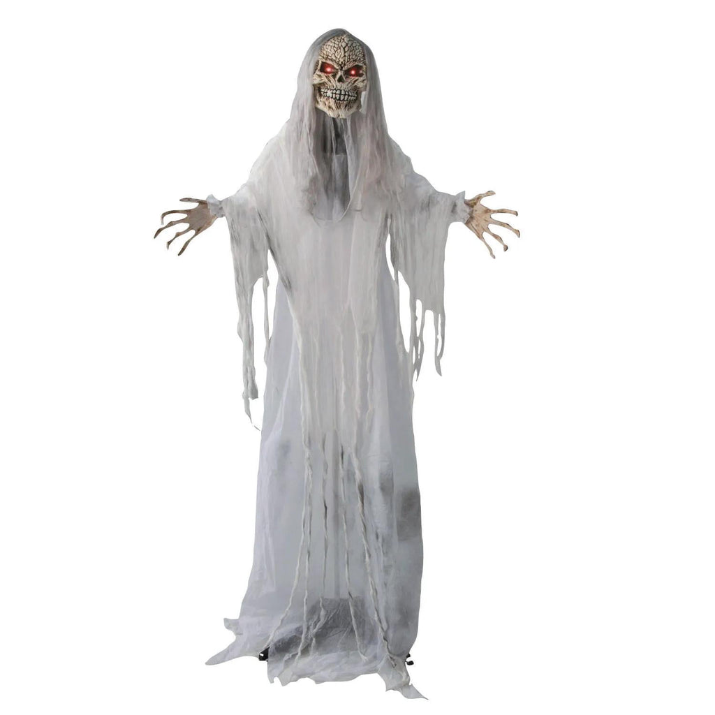 5 Ft. 6" Sonic Standing Gray Skeleton Reaper Halloween Decoration