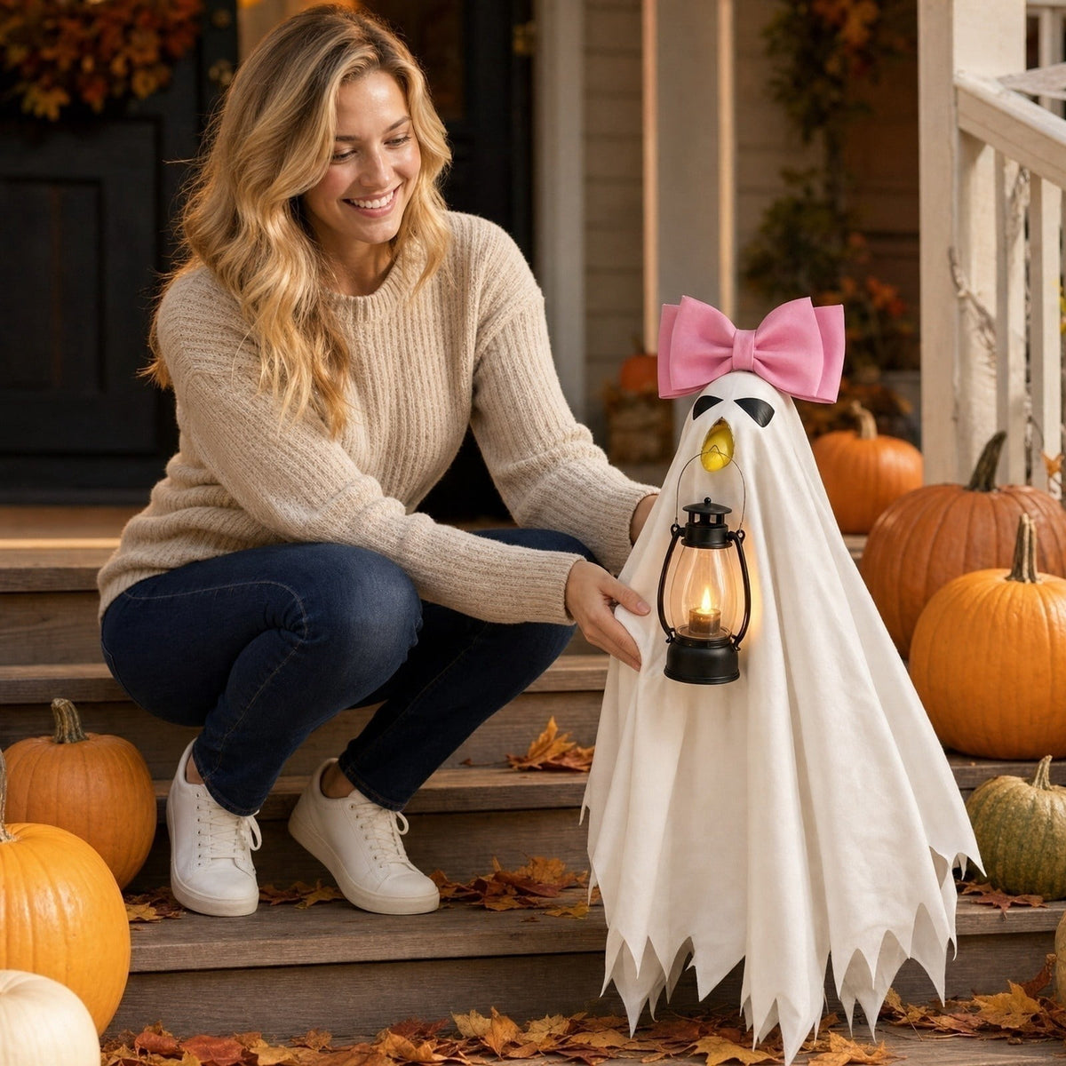 Halloween Garden Porch Decor, Porch Goose Outfits Halloween, 23 Inch Porch Goose Outfits, Witch Dress and Hat Set, Fits 23X11X26 Inch Standing Plush Goose for Front Porch Lawn