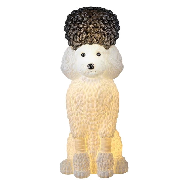 Clearance! Halloween Light‑Up Dog Figurine, 7.9in Scarecrow Dog Statue with Glowing Pumpkin, Waterproof Resin Table Yard Decor