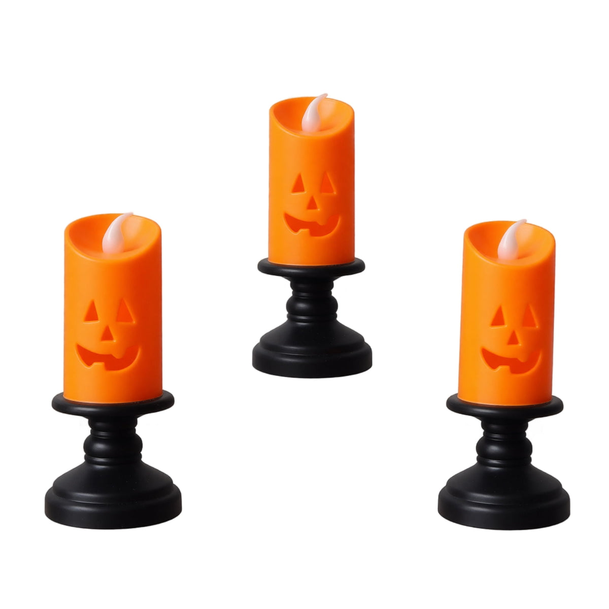Halloween Decorations LED Candle Lights,Pumpkin Lantern, Halloween Indoor Decor, Halloween Table Decoration Ornament for Home Room Party