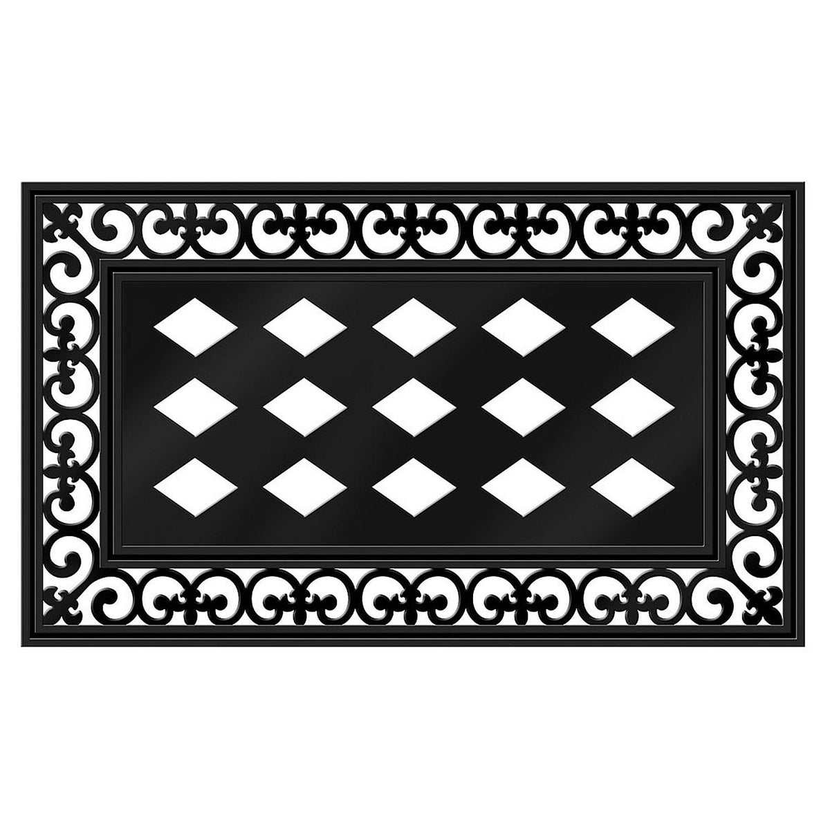 Evergreen Indoor Outdoor Doormat Bundle Set of 5 - Frame and 4 Welcome Seasonal Inserts Halloween Christmas Thanksgiving