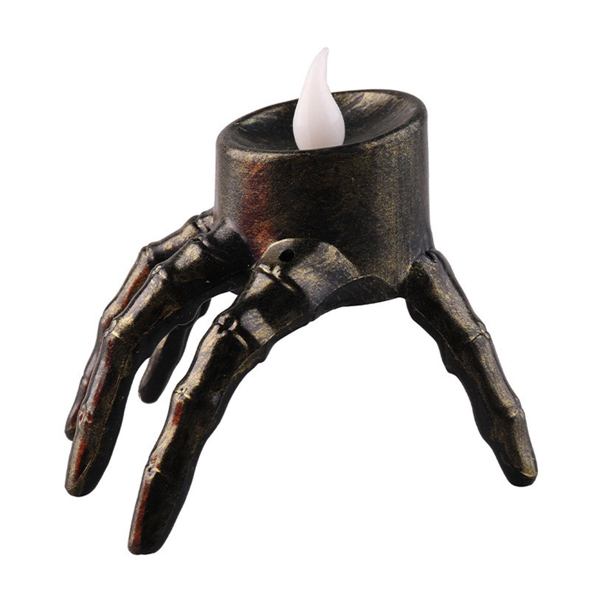 Halloween Spooky Skeleton Hand Candle Flameless Candle Lamp Scary Spooky Candle Halloween Decoration Lights