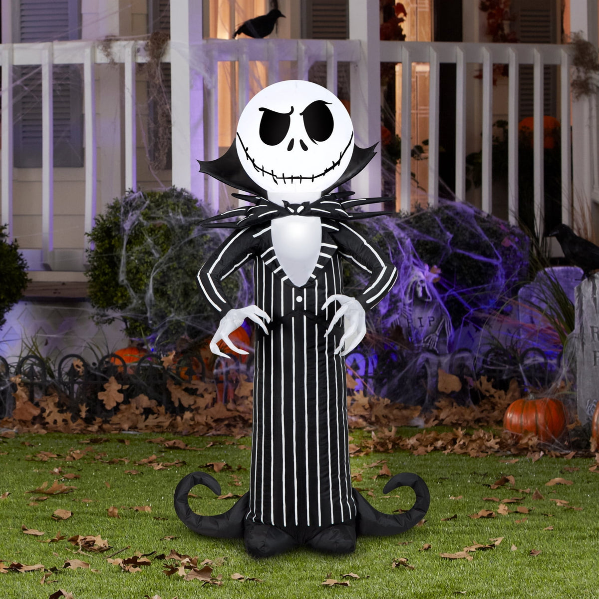 3.5 ft. H Halloween Disney Jack Skellington With Stylized Collar