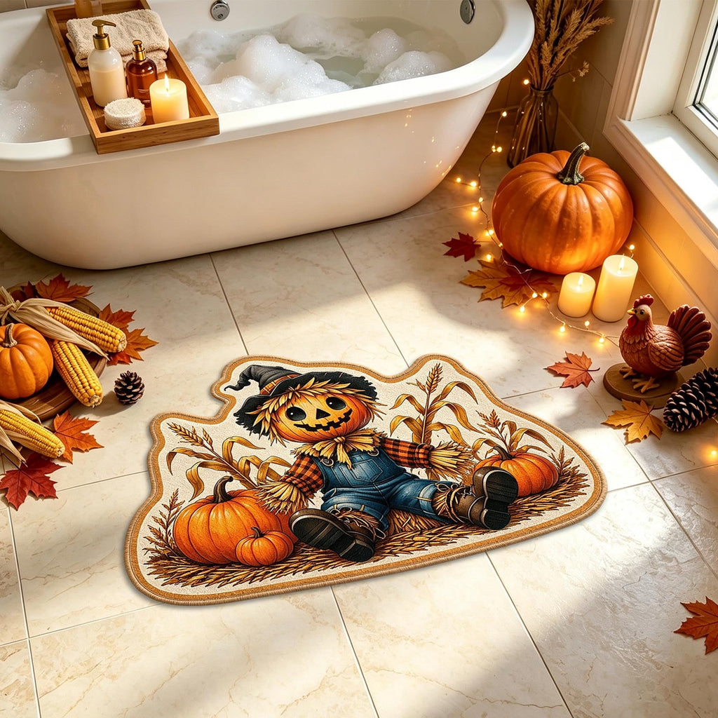 Talqzovs Fall Welcome Mat Outdoor , 23.6 in x 15.7 in Halloween Doormat Shower Mats for Outdoor Porch Entryway Fall Seasonals Home Decor Gift