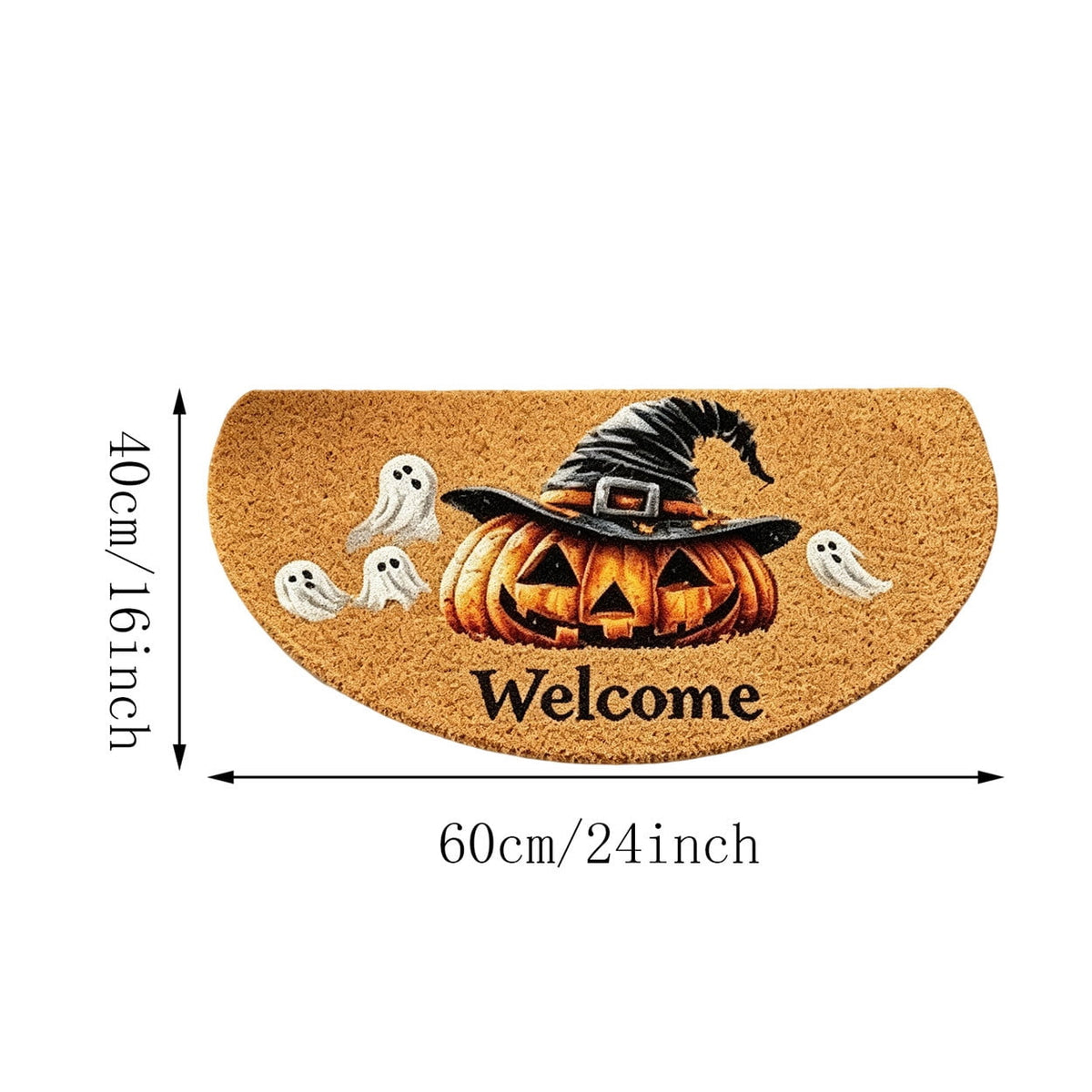 Halloween Door Mat Classic Print Skidproof Mat 15.75x23.62in Polyester Skidproof & Dirt Trapping for Front Door Porch Entryway by MPOISVA