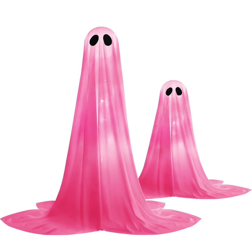 Inflatable Ghost Halloween Decor Light Up Yard Ornament, Halloween Decorative Ornament