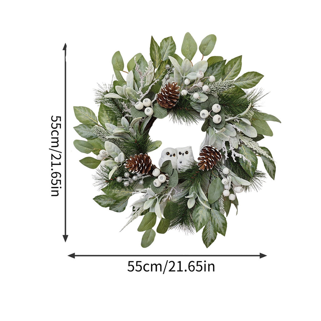 ICQOVD Halloween Pumpkin Maple Leaf Wreath with Skeleton Ornament Orange Black Bow Front Door Hanging Fall Home Decoration 15.75*15.75*3.15IN