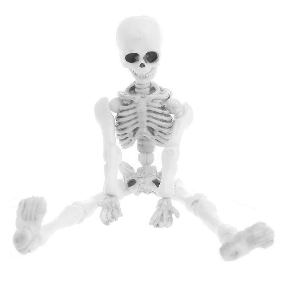 Mini Posable Skeleton Decor - 3.54" Halloween Skeleton Figures with Movable Joints for Spooky Tabletop Displays & Party Decor