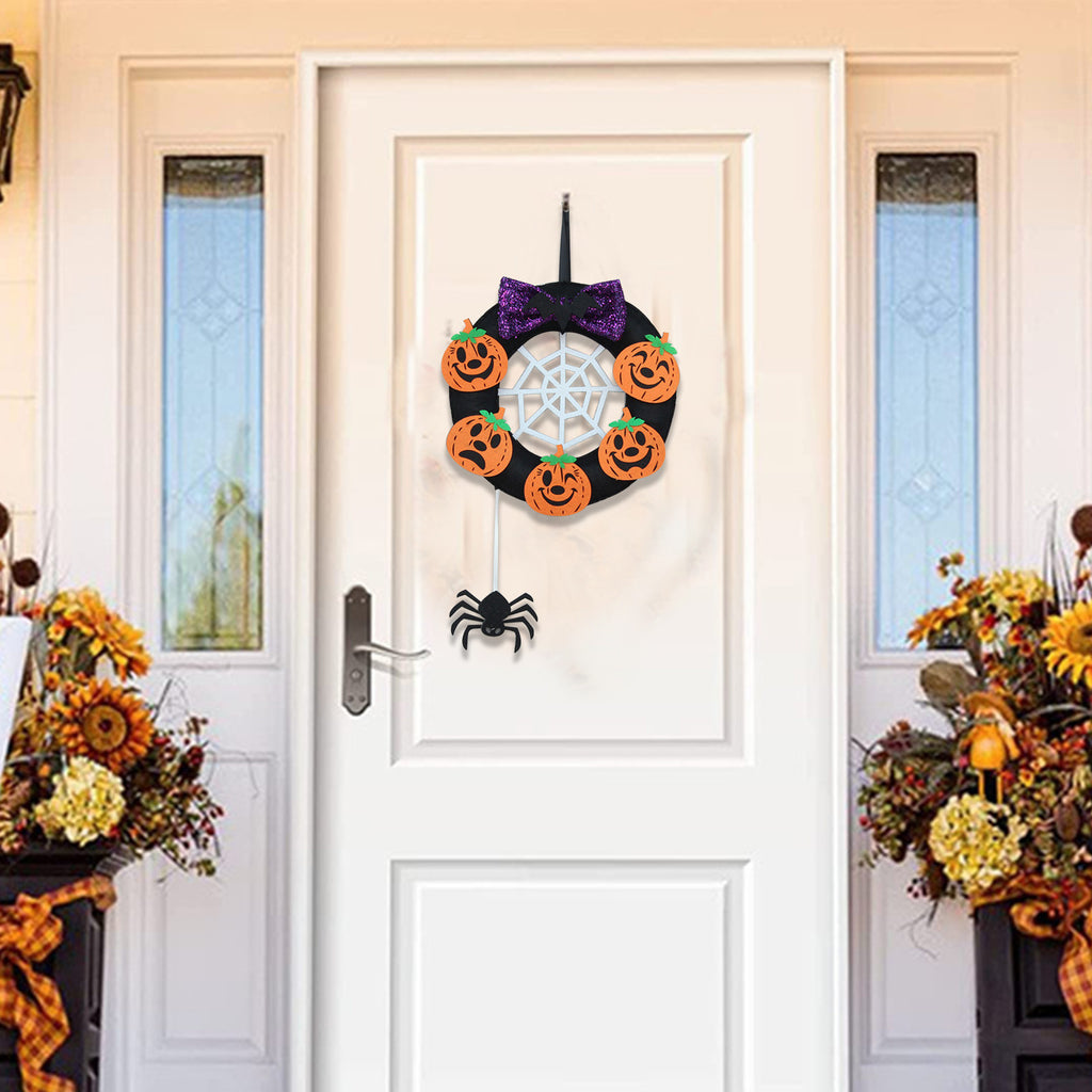 sruoe Halloween Decorations, Halloween Wreaths for Front Door, Artificial Wreaths, Indoor Outdoor Halloween Decor, Halloween Wreaths for Front Door, Halloween Party Decoration, Yard Decoration