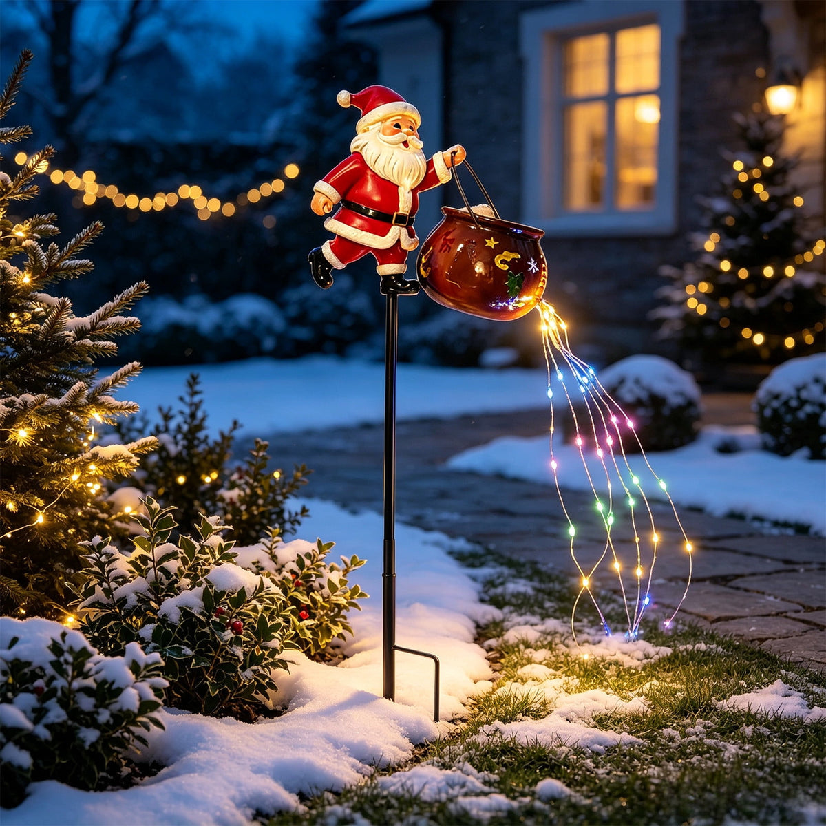 Halloween Solar Garden Stake Light,Metal Hanging Pumpkin Lantern Waterproof for Yard Lawn Proch