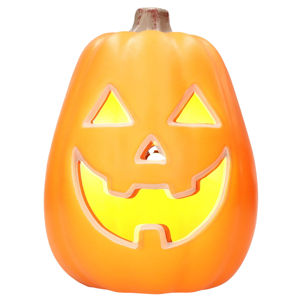 Light-Up Jack-o'-Lantern, Orange, 11", Halloween by Way To Celebrate
