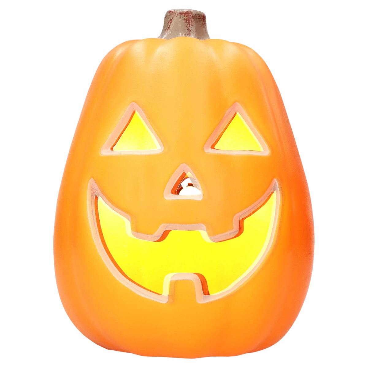 Light-Up Jack-o'-Lantern, Orange, 11", Halloween by Way To Celebrate