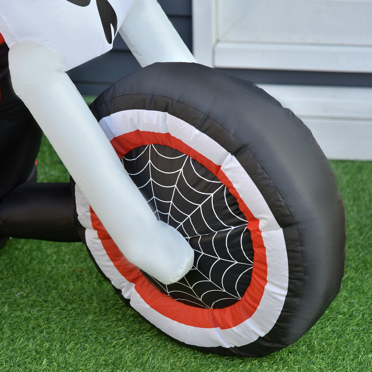 6ft Halloween Inflatable Reaper Motorcycle Outdoor Yard Decorations