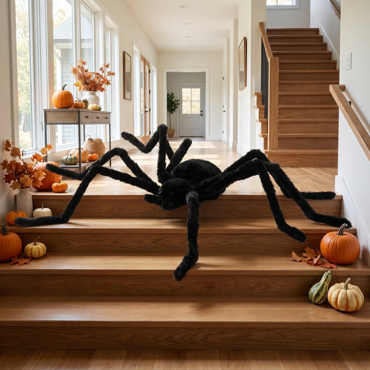 Halloween Animated Spider Decoration, Voice Activated Crawling Toy With Motion Effects For Hau*nted Hous Party Yard Bar Classroom And Home Halloween Scene Decor, Spooky Holiday Prop
