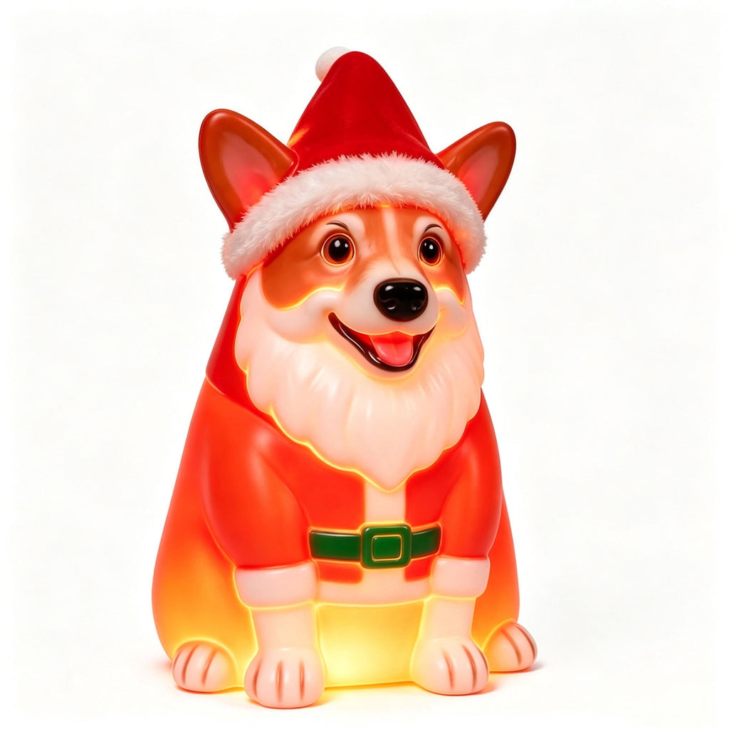 Clearance! Halloween Light‑Up Dog Figurine, 7.9in Scarecrow Dog Statue with Glowing Pumpkin, Waterproof Resin Table Yard Decor