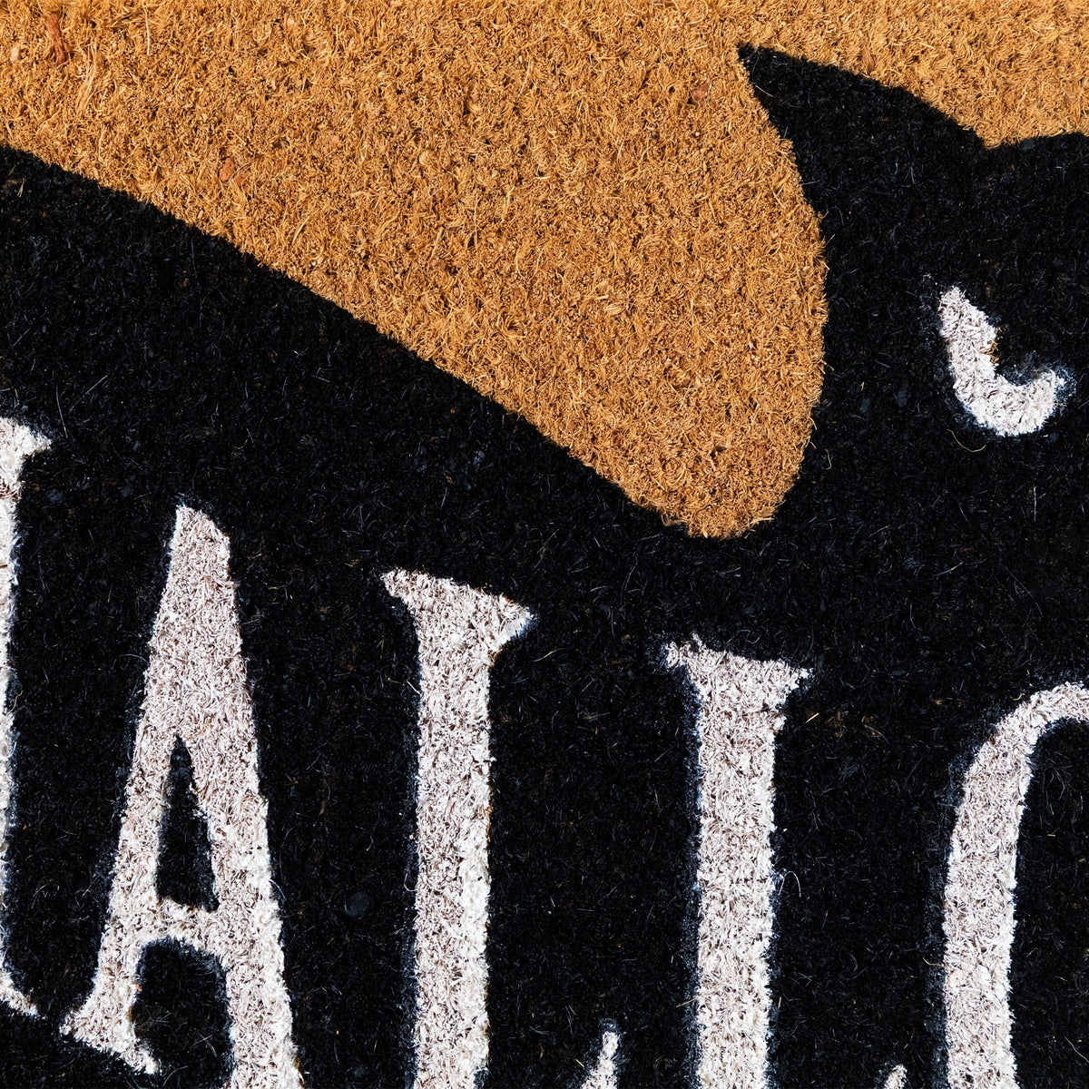 Northlight Natural Coir "Halloween" Bat Shaped Doormat - 18" x 30"