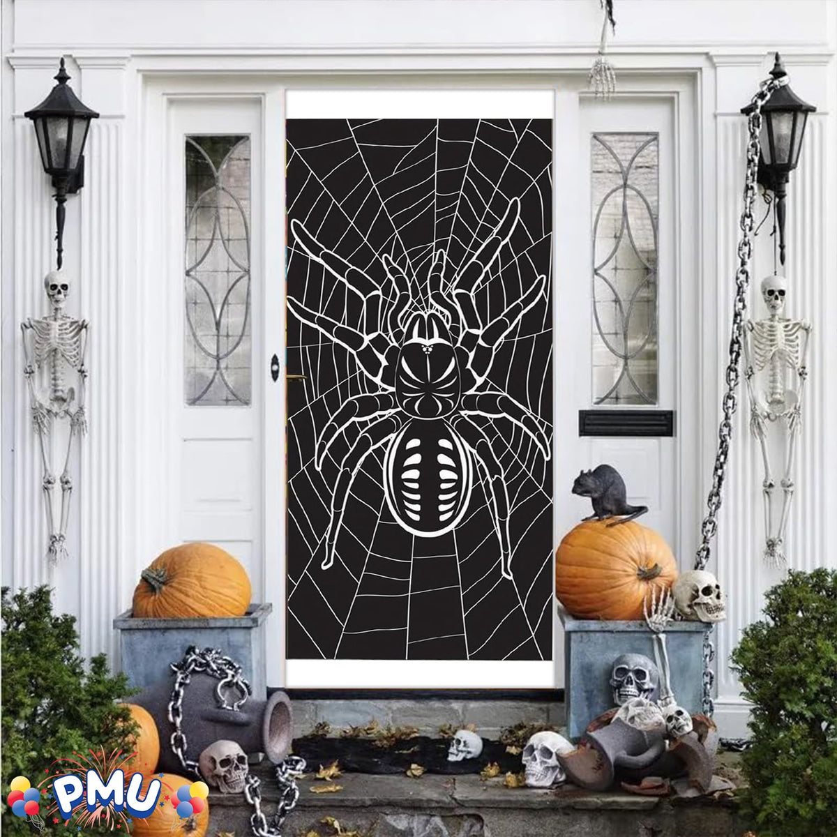 PMU Halloween Bathroom Door Cover, Halloween Decor, Door Decor
