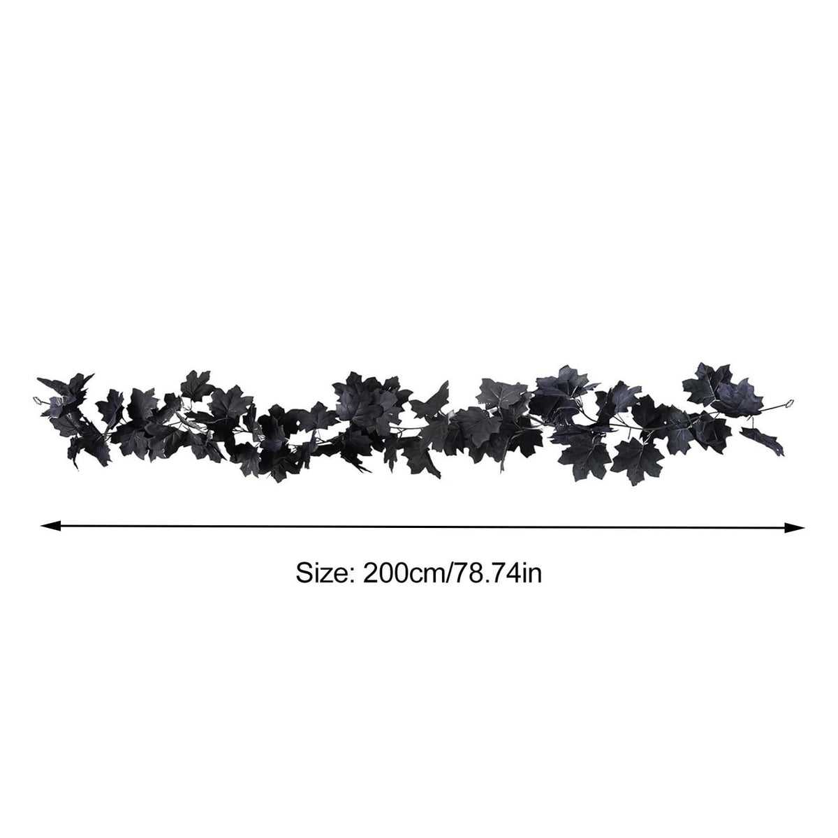 Chmadoxn 78.74" Halloween Thanksgiving Maple Leaf Garland with Mini Pumpkins & Berries, Artificial Fall Leaves Vine for Mantel Staircase Porch, Autumn Harvest Hanging Home Decor