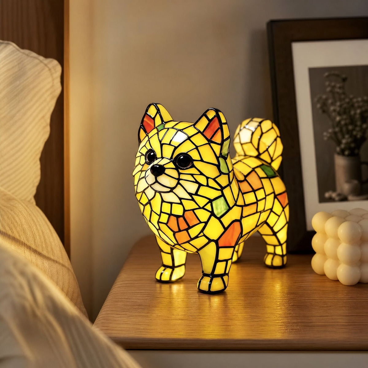 Sruoe Resin Owl Vintage Table Lamp, Decorative Animal Night Light for Bedroom Office Indoor Home Year Round Decor
