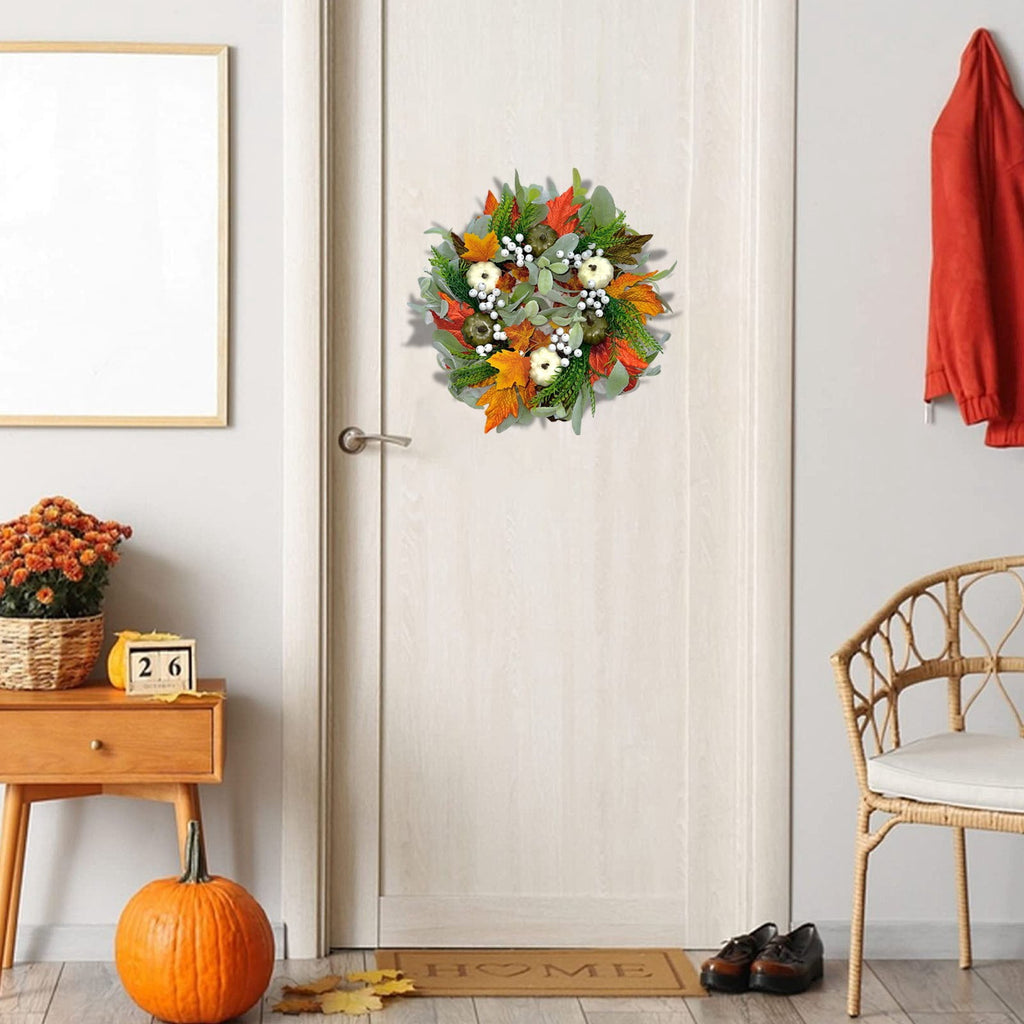 sruoe Halloween Decorations, Indoor Outdoor Halloween Decor, Artificial Wreaths, Halloween Decorations for Outside, Halloween Simulation Decorative Wreath