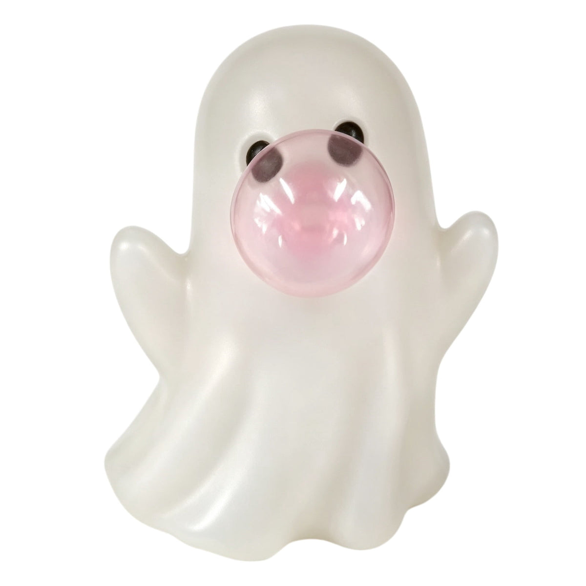 Lighted Halloween Ghost Candy Bowl, Cute LED Ghost Holding Pumpkin Candy Bucket for Trick or Treat, Outdoor Halloween Decorations for Front Porch, Indoor Yard Patio Halloween Decor