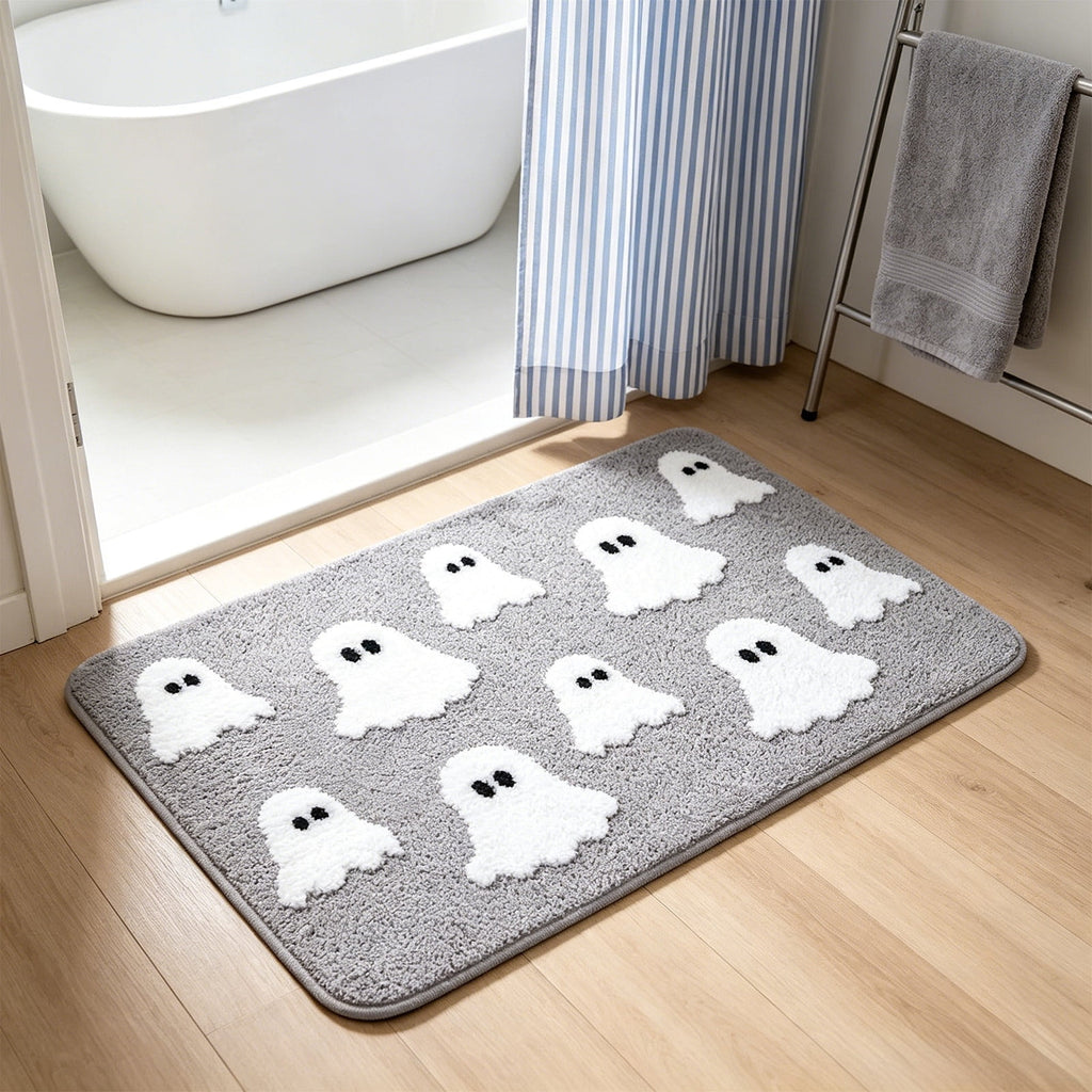 Halloween Pumpkin Doormat, Soft Non-Slip Indoor Outdoor Welcome Rug for Entryway Porch and Front Door