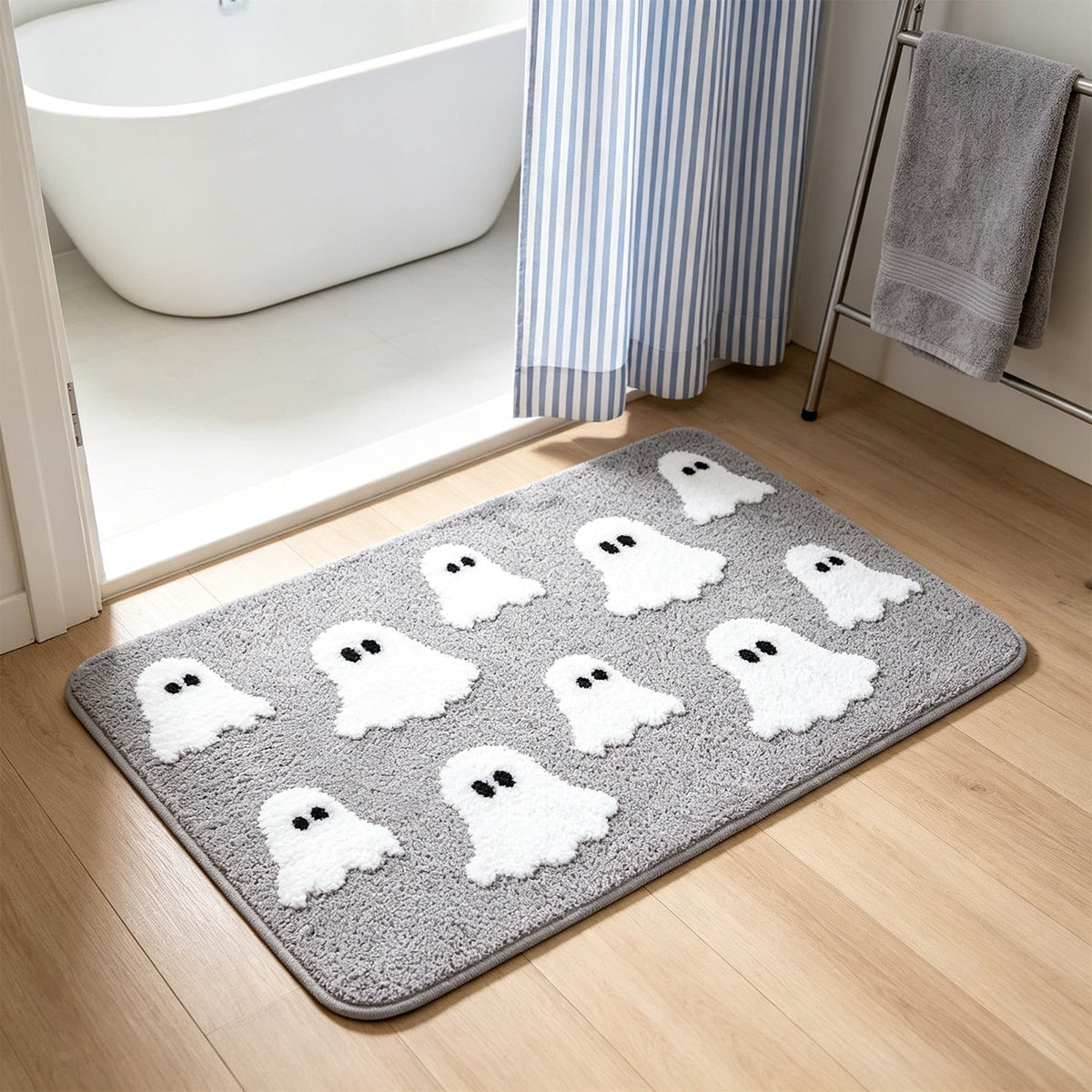 Halloween Pumpkin Doormat, Soft Non-Slip Indoor Outdoor Welcome Rug for Entryway Porch and Front Door