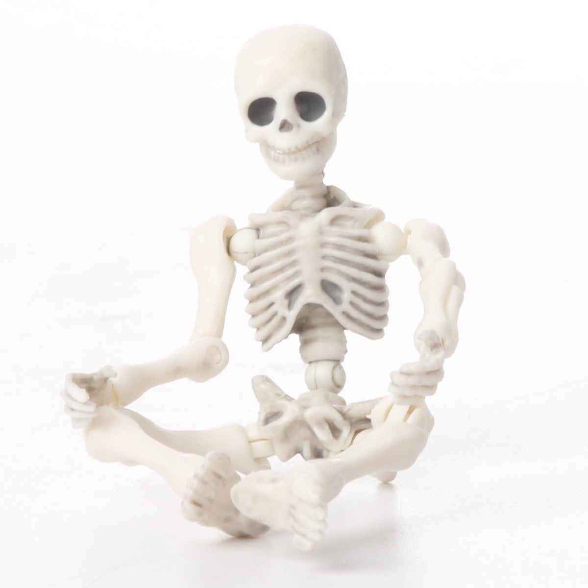 Fankiway Halloween Movable Skeleton Human Model Skull Full Body Mini Figure Toy , Decorations Skull Full Body Realistic Faux Human Skeleton Skull Decor