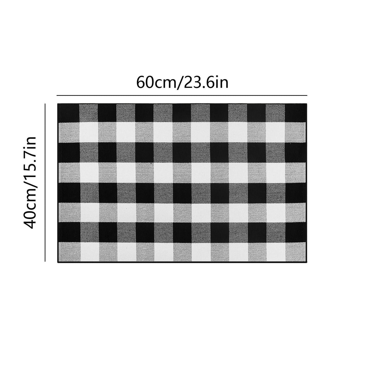 Sunshinehomely Buffalo Plaid Outdoor Rug, Fall Decor Front Door Mat, Layered Welcome Door Mat, Halloween Fall Thanksgiving Front Porch Entryway Farmhouse Decor Floor Mat