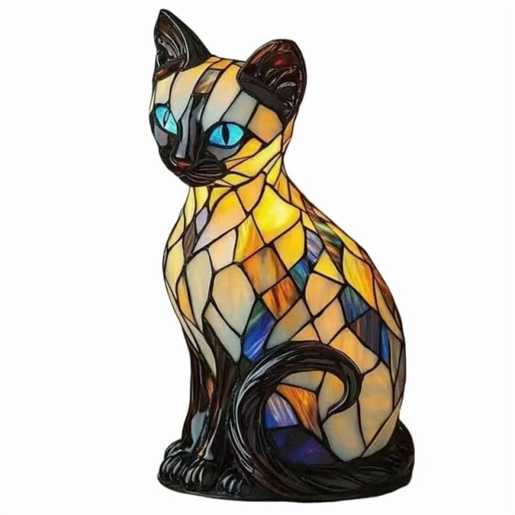 Sruoe Resin Owl Vintage Table Lamp, Decorative Animal Night Light for Bedroom Office Indoor Home Year Round Decor