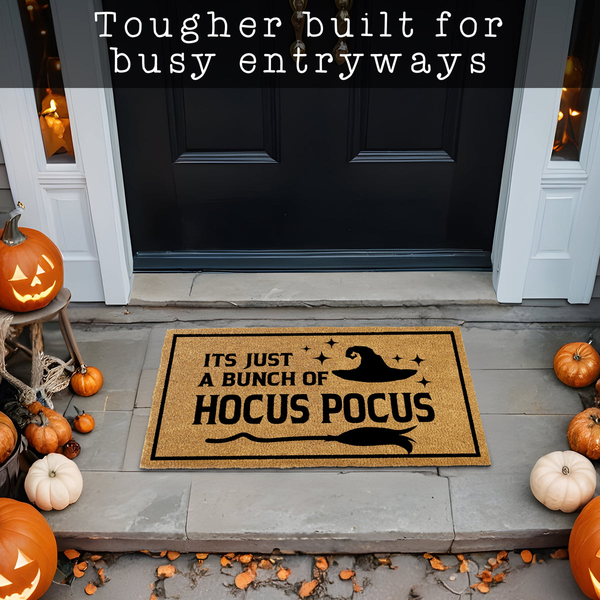 MAINEVENT Hocus Pocus Doormat 30x17 Inch, Halloween Outdoor Welcome Mat