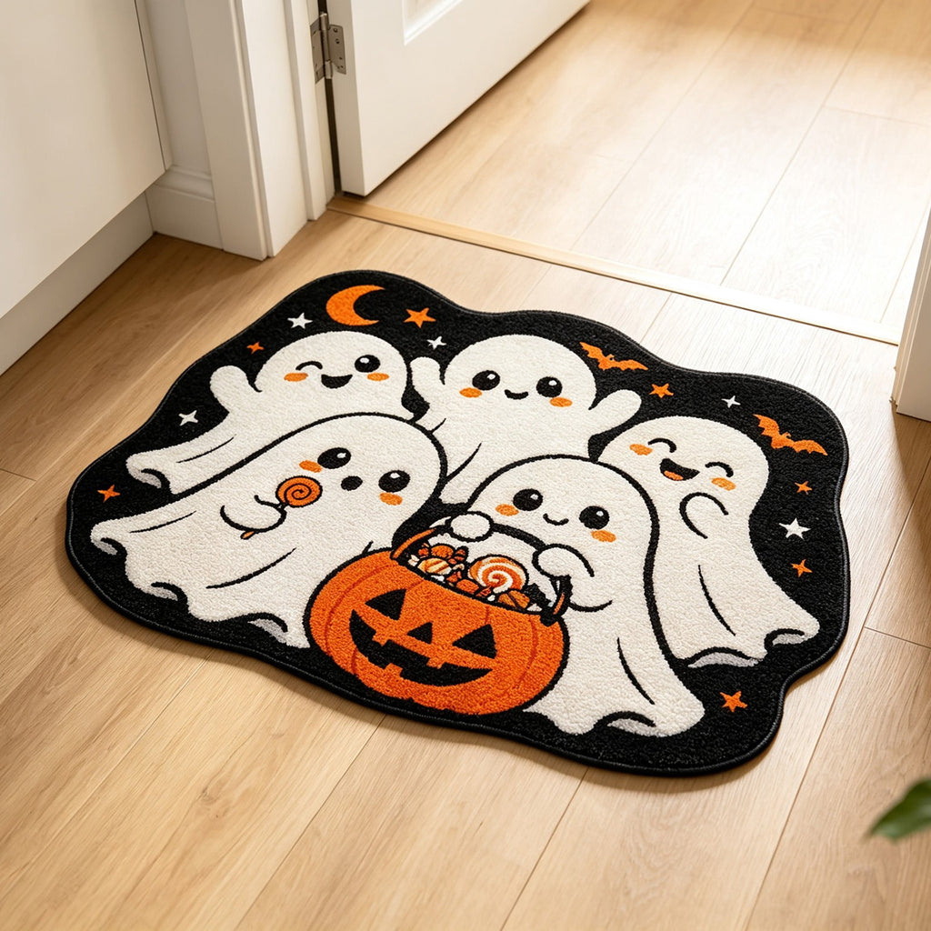 Halloween Kitchen Mat Halloween Printed Carpet Non-slip Entry Door Entry Mat Absorbent Bathroom Kitchen Entryway Mat 40*60cm