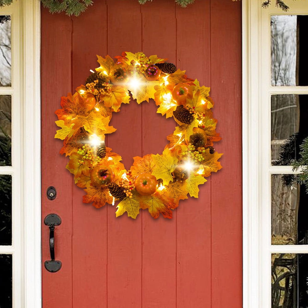 sruoe Halloween Decorations, Indoor Outdoor Halloween Decor, Artificial Wreaths, Halloween Decorations for Outside, Halloween Simulation Decorative Wreath
