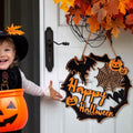 sruoe Halloween Decorations, Indoor Outdoor Halloween Decor, Artificial Wreaths, Halloween Decorations for Outside, Halloween Simulation Decorative Wreath